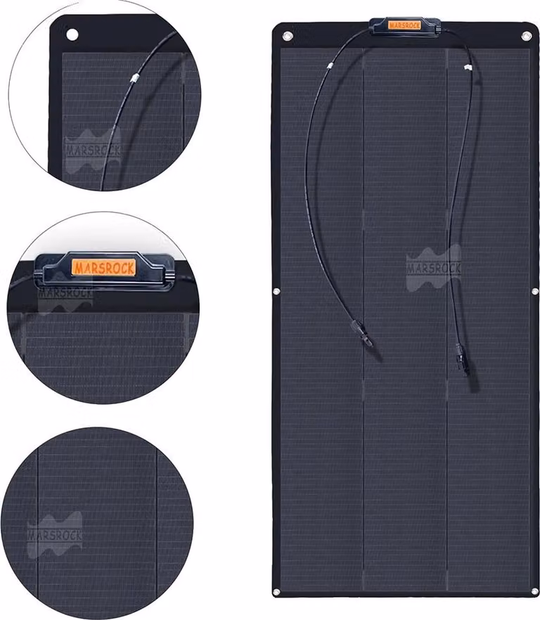 Pannello solare, design flessibile, celle monocristalline, 150W