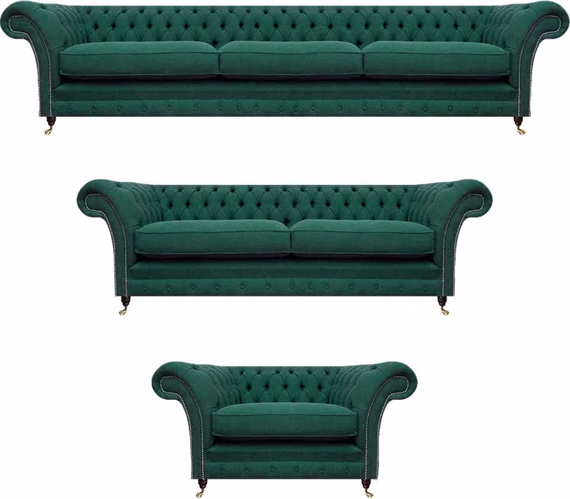 Wohnzimmer Set Luxus Komplett 3tlg Chesterfield Polstermöbel Einrichtung