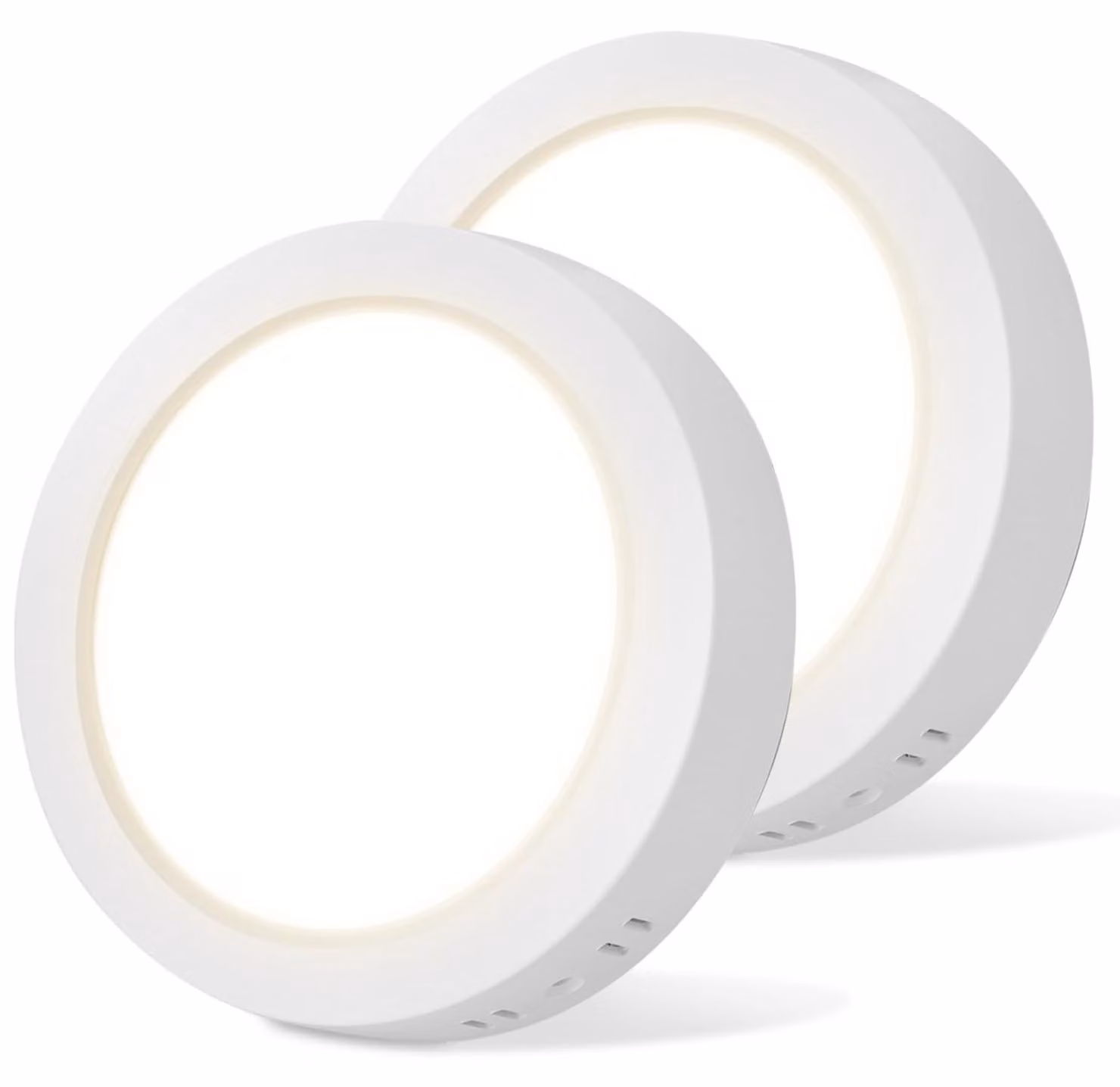 Lampada a soffitto LED Aigostar, 12W, 4000K, luminosità 1350LM, diametro 17,4 cm, confezione da 2 – 12W, 4000K, modalità B
