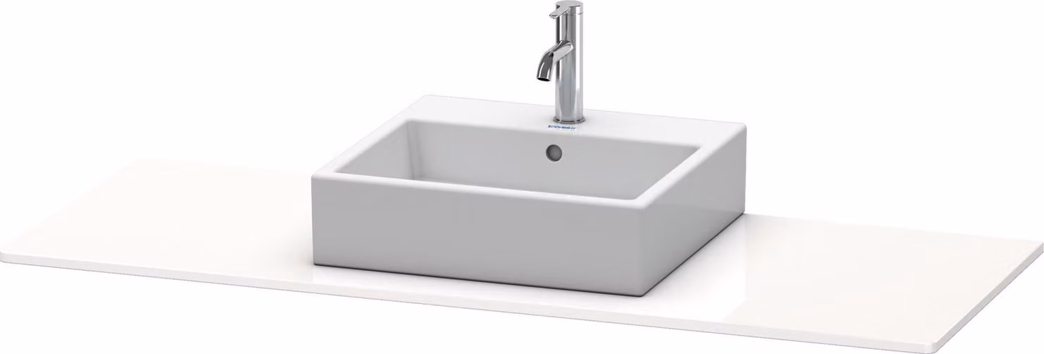 Console Duravit XSquare, 1 découpe au centre, 1400x16x550mm, XS060GM1818, XS060GM1818