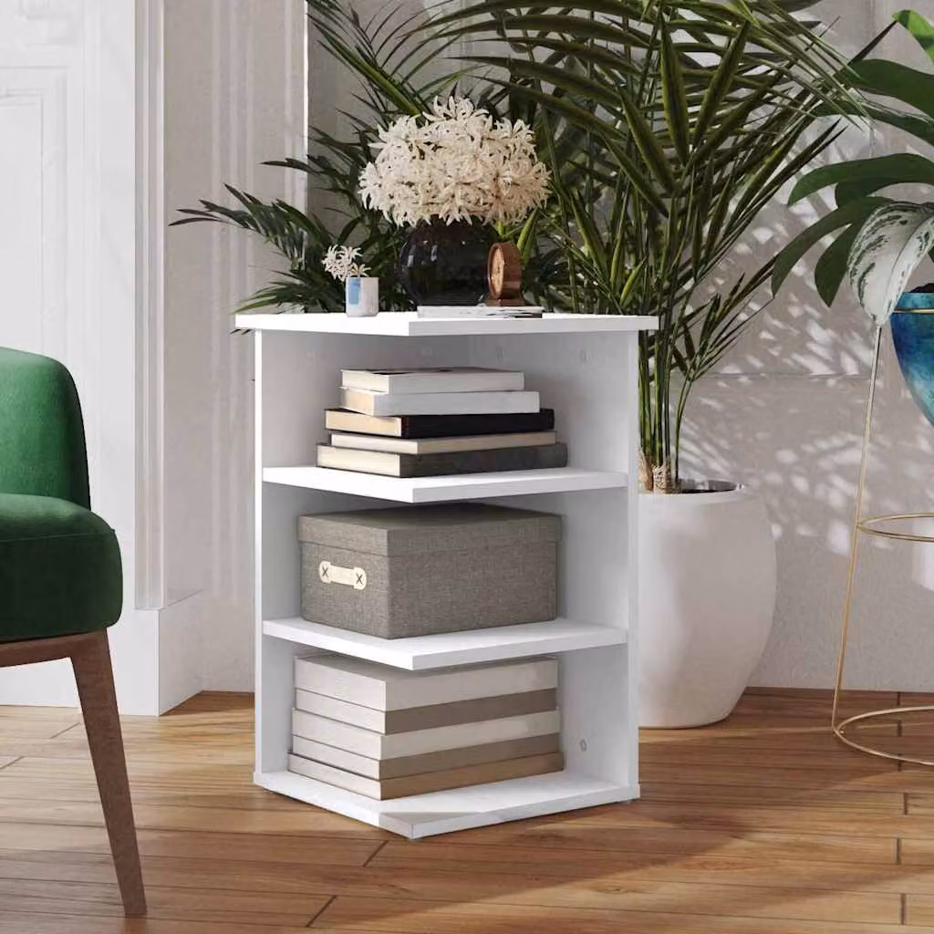 Credenza bianca moderna vidaXL in legno multistrato L/P/H: 35 x 35 x 55 cm