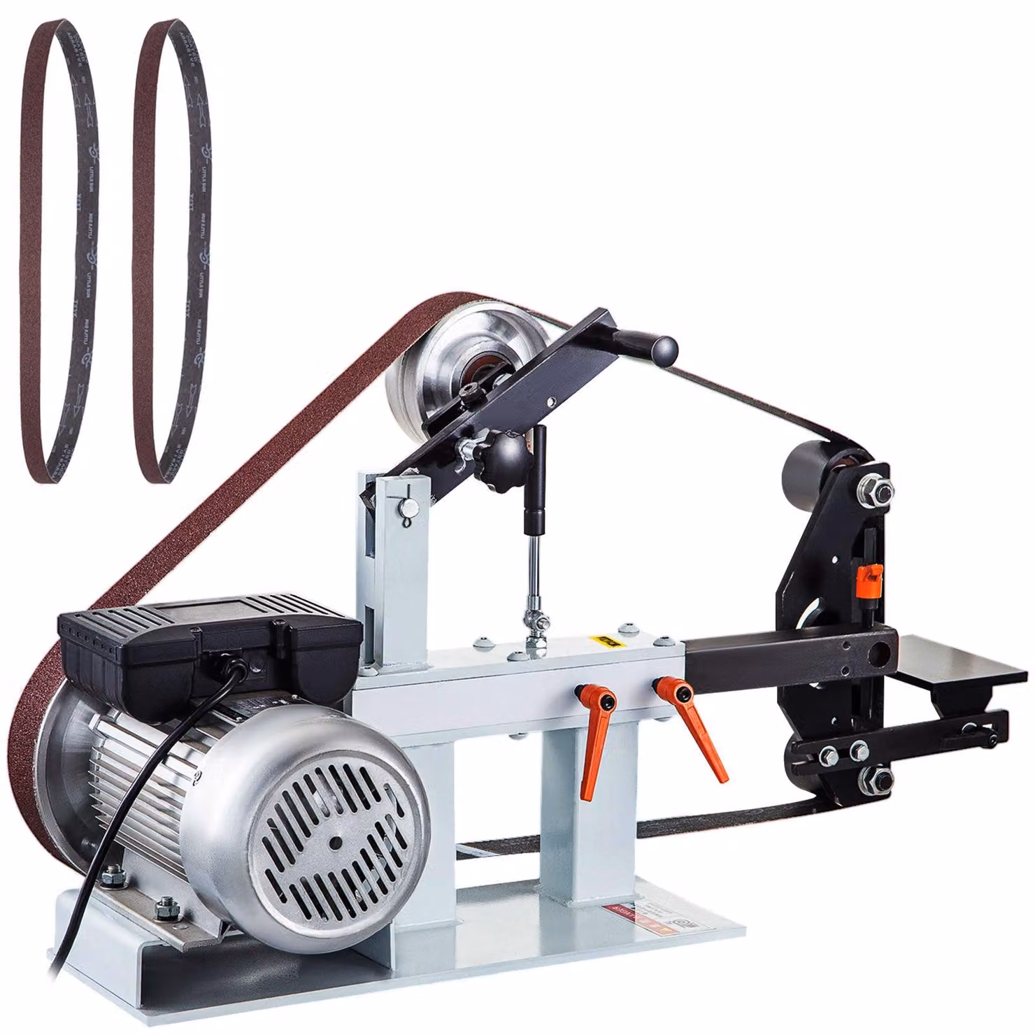 Levigatrice a nastro - Levigatrice - Levigatrice orbitale - Affilatrice - Motore da 1500W - Dischi abrasivi 3-in-1