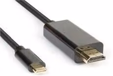 Cavo adattatore video Hamlet da USB 3.1 Type C a HDMI, colore nero, lunghezza 2 m