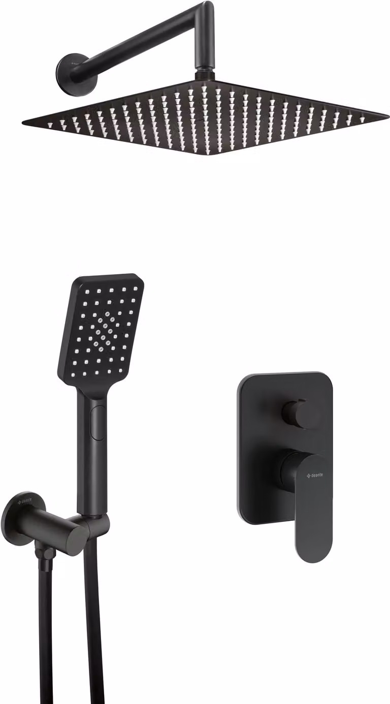 Concealed shower set