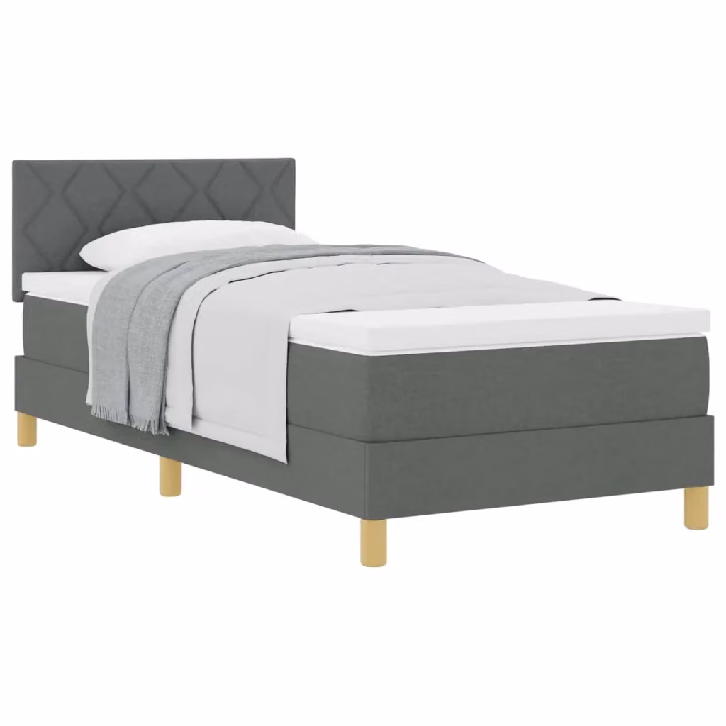 Letto ibrido moderno vidaXL in tessuto grigio L: 90 cm, P: 190 cm, H: 140 cm – 2