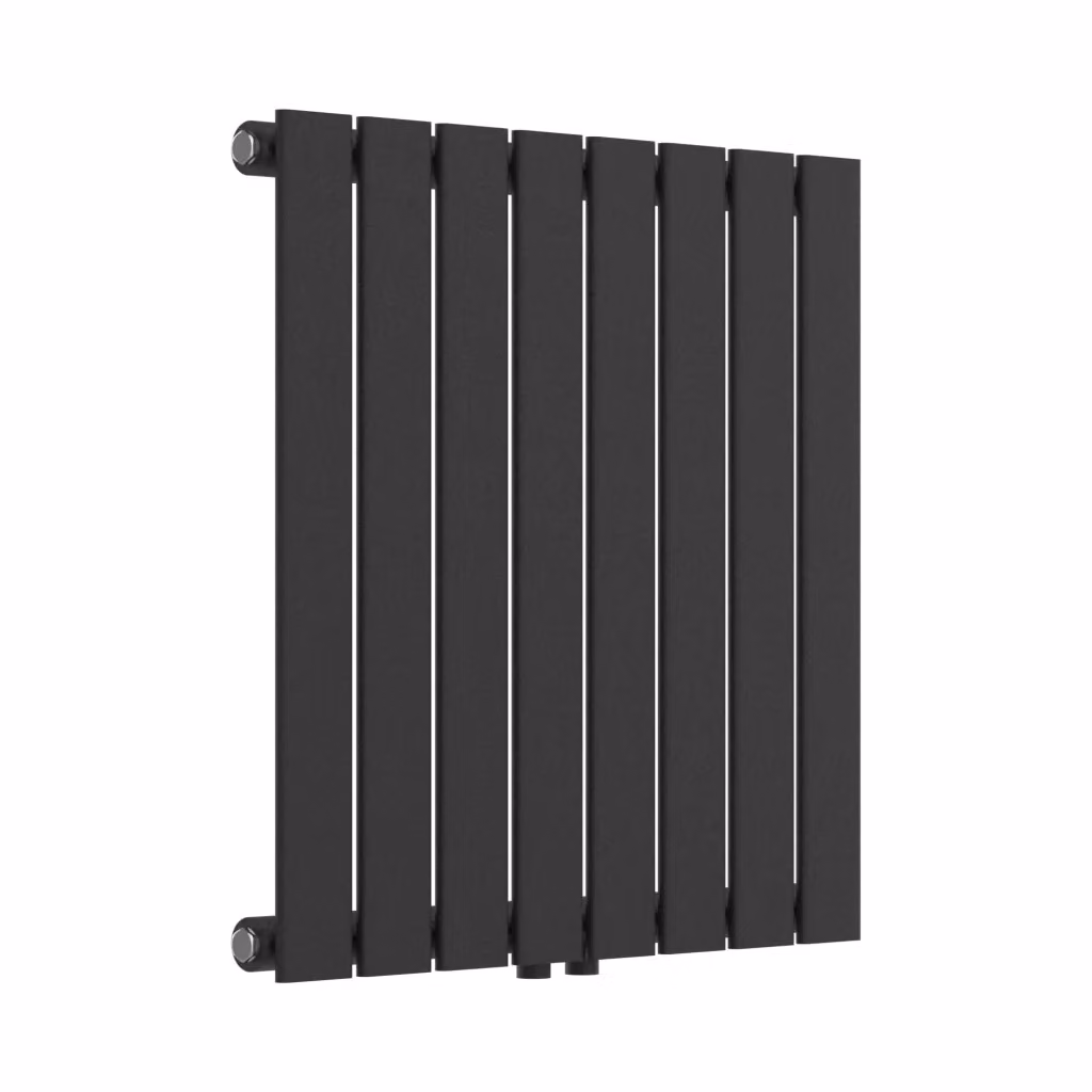 Termosifone a pannello singolo con elementi piatti neu.haus, colore nero, L: 60 cm, H: 60 cm, P: 60 cm – 2