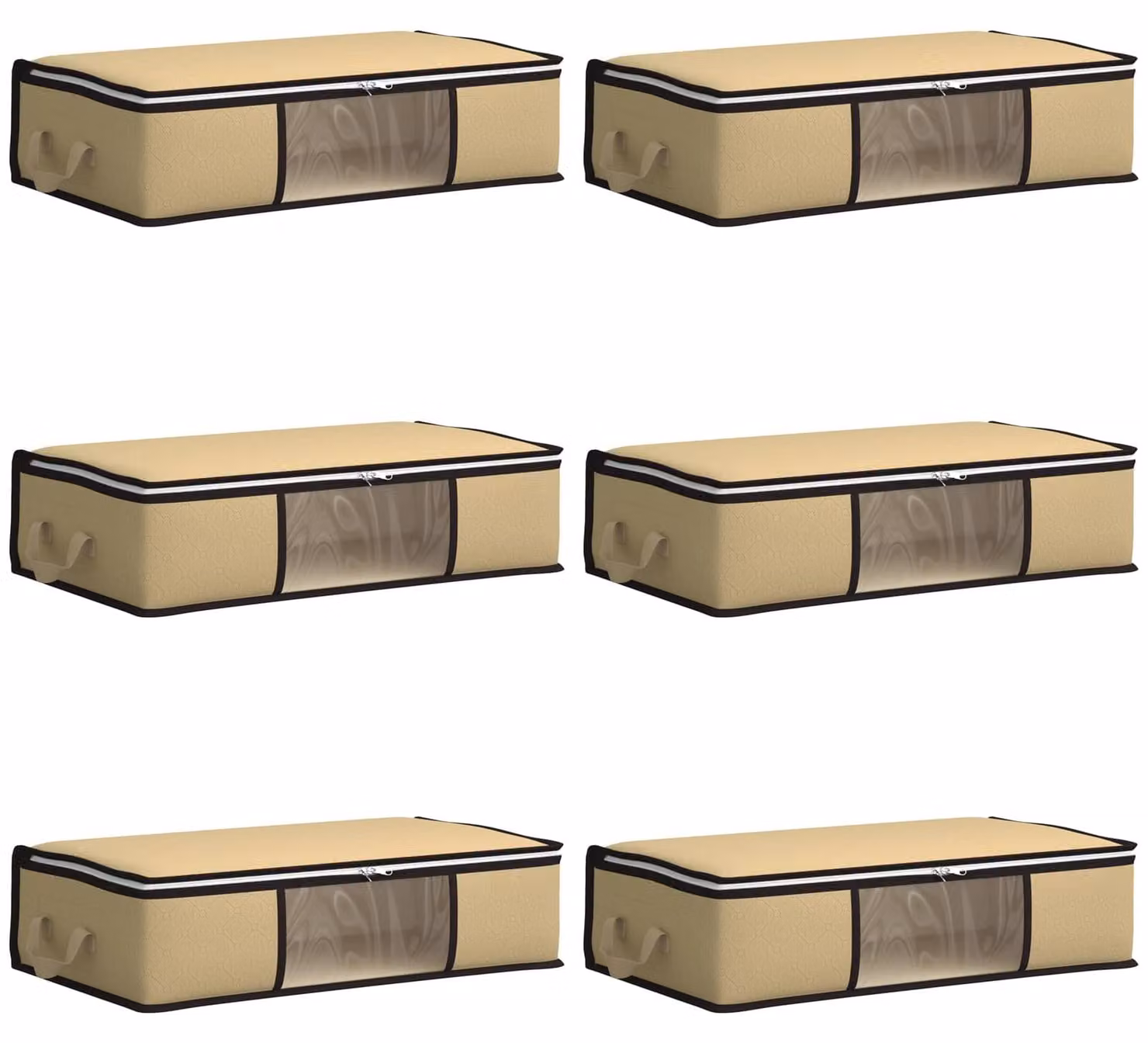 Scatola di stoccaggio con finestra laterale trasparente 6 pcs
