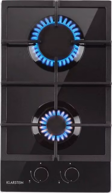 Piastra di cottura a due fuochi - Inseribile, Autoadesiva, 30 cm, Ceramica a vetro, Chiuse di sicurezza, Spegnimento automatico