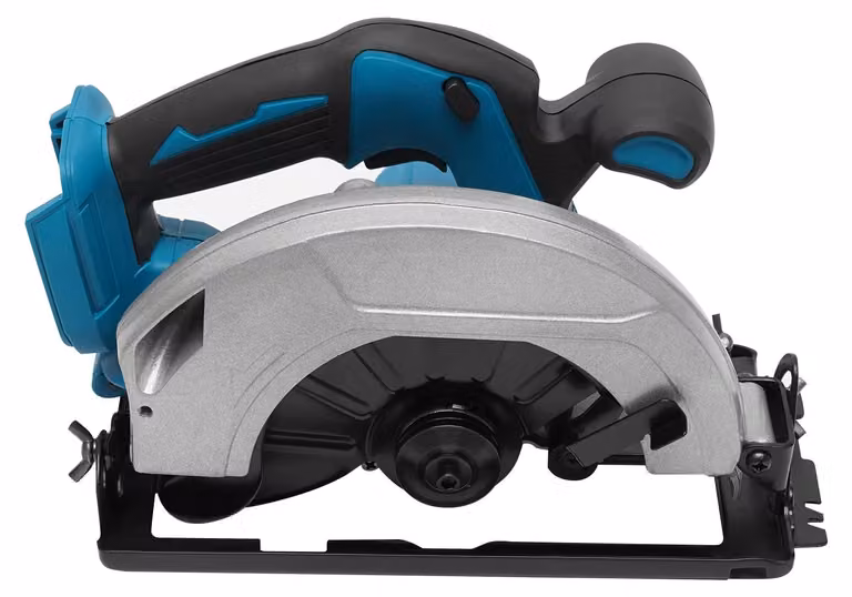 Sega circolare portatile a batteria - 750 W, 20000 giri/min - Angolo di taglio regolabile da 0 a 45° - Adatta per legno e metallo - Senza batteria - Colore: blu