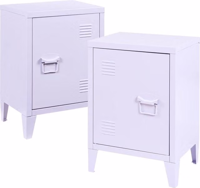Set di 2 comodini 57 x 40 x 30 cm viola 03_0009723