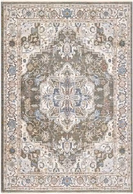 Tappeto orientale Pierre Tappeti MURCIA K7061-E22878 verde stile classico tradizionale L: 160 cm, P: 240 cm