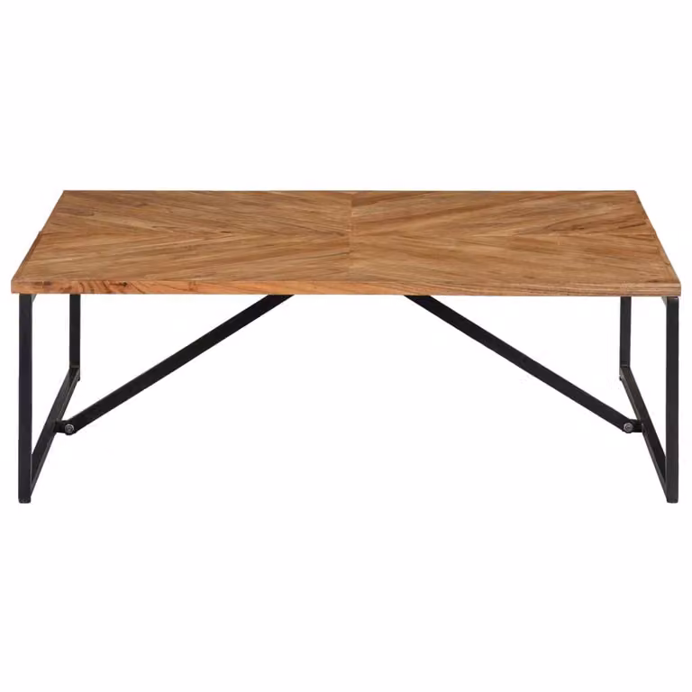 Tavolino da Salotto 110x110x36 cm Legno Massello di Acacia