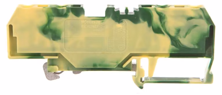 Morsetto per filo protettivo gn/ye 0,08-4qmm - Morsetto di terra a 1 polo 6mm 281-657