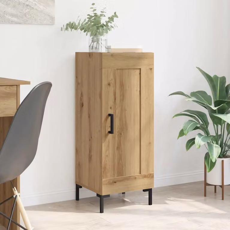 Credenza moderna vidaXL in rovere color marrone L/P/H: 34 x 34 x 90 cm