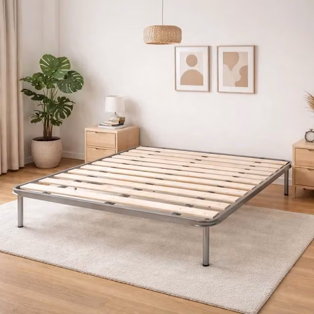 Rete letto piazza e mezza Adeena di Talamo Italia, rete ortopedica a doghe piallate in legno di abete, L/P/H: 120 x 190 x 31 cm – 1