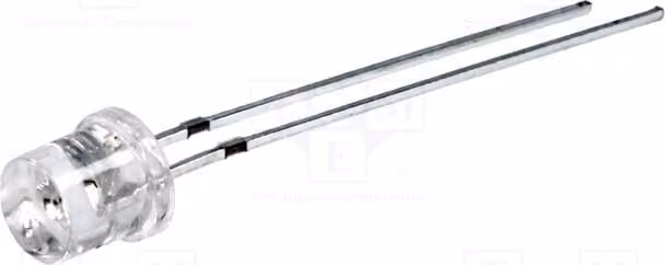 5 LED arancioni, angolo di emissione 140°, corrente di funzionamento 20mA, dimensioni 5mm, flusso luminoso 330÷450 mcd, modello OSO5JA57E1A. Diodi LED a montaggio superficiale (THT), 5mm, tensione di funzionamento 1,8÷2,6V