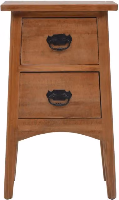 Comodino sospeso vidaXL in legno di abete e MDF marrone L: 40 cm, P: 29 cm, H: 68 cm