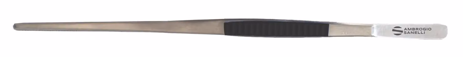 Pinza Chef, acciaio inox 30cm con inserto Nero Ambrogio Sanelli