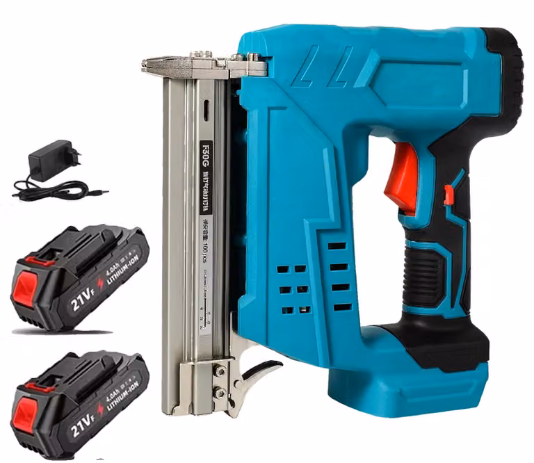 Chiodatrice a batteria, alta efficienza, design ergonomico, 2 BATTERIE