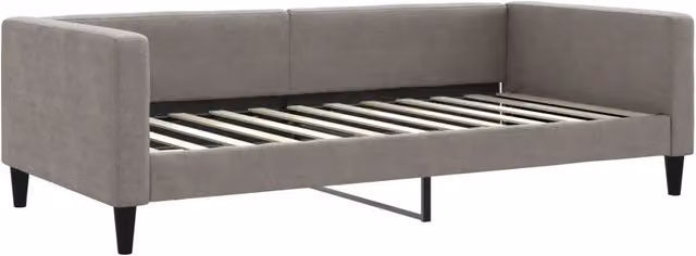 Letto singolo | Letto per adulti | Letto da Giorno Tortora 100x200 cm in Tessuto