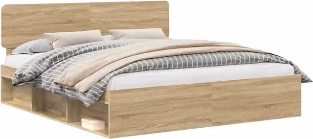 Letto matrimoniale | Letto per adulti | Struttura del letto Sonoma 200 x 200 cm Pino massello