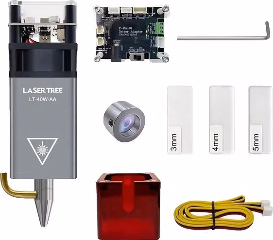 Modulo laser, potenza 5W, testa laser a luce blu, LT-40W-AA