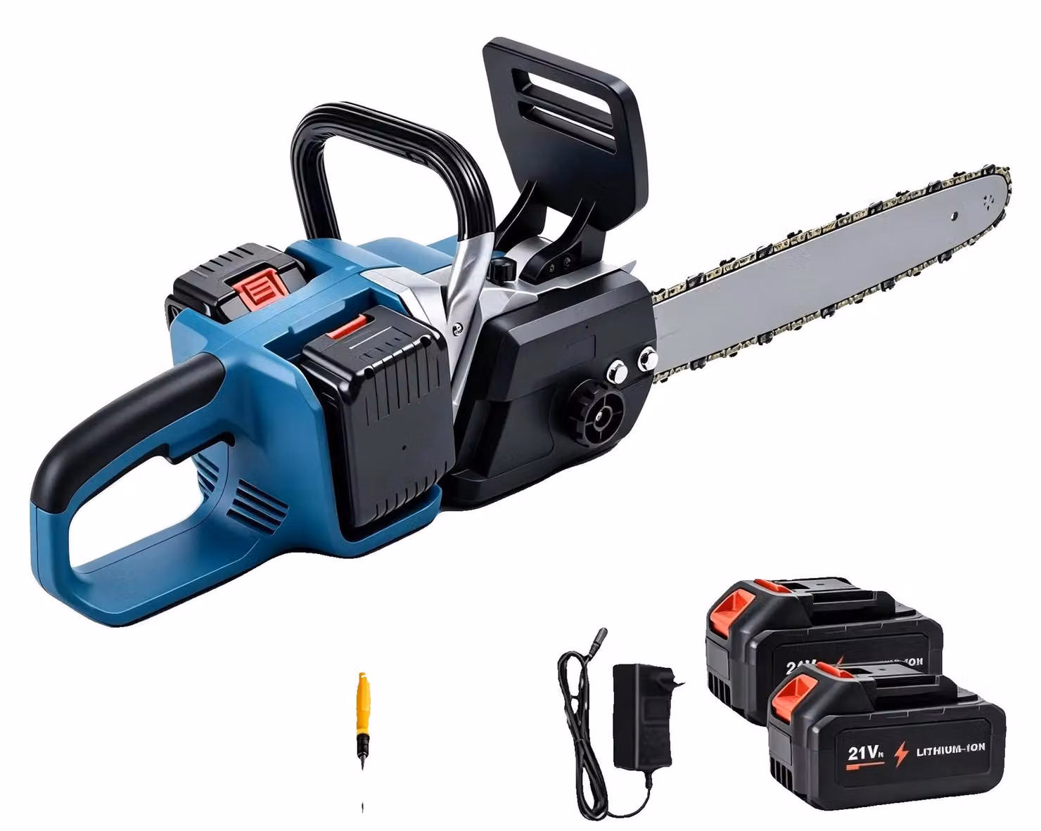 Troncatrice a catena elettrica, potenza 2000W, lama da 45 cm, velocità della catena 12 m/s, lubrificazione automatica, motore brushless