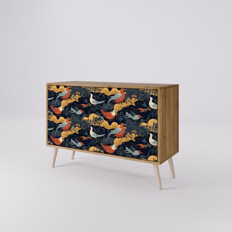Cassettiera Spacerebels a 2 ante - credenza cassettiera - credenza alta - mobile guardaroba - soggiorno camera da letto - 57,5×111×42 (HxLxP)