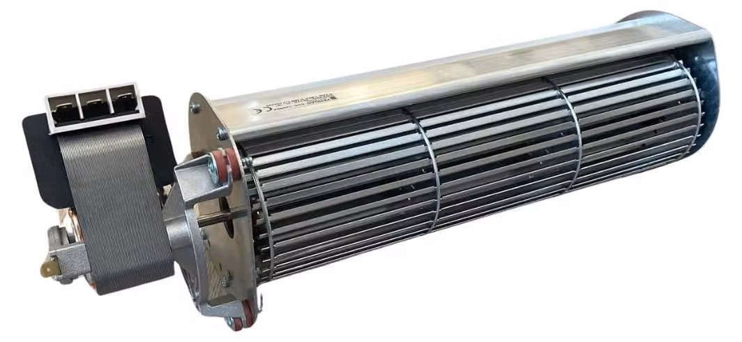 Ventilatore laterale per stufa a pellet, lunghezza totale 406 mm