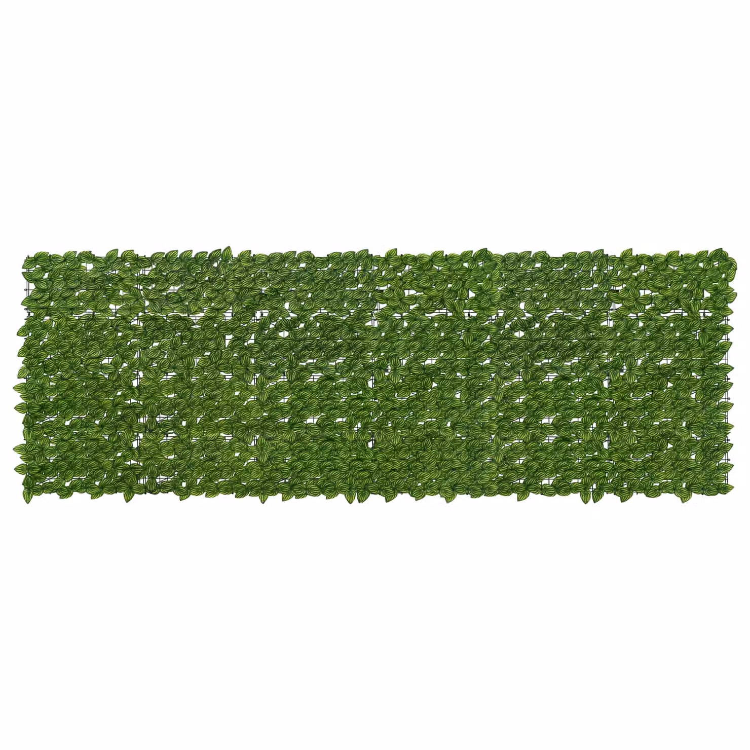 vidaXL Copertura per balcone con motivo a foglie, Verde e Giallo, L: 300 cm, H: 100 cm
