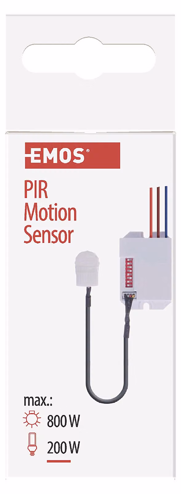 Sensore PIR (sensore di movimento) IP20 800W, bianco 70196