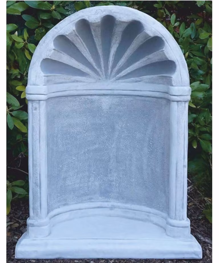 Casa Padrino decorazione da giardino liberty cappella in cemento grigio h. 94 cm