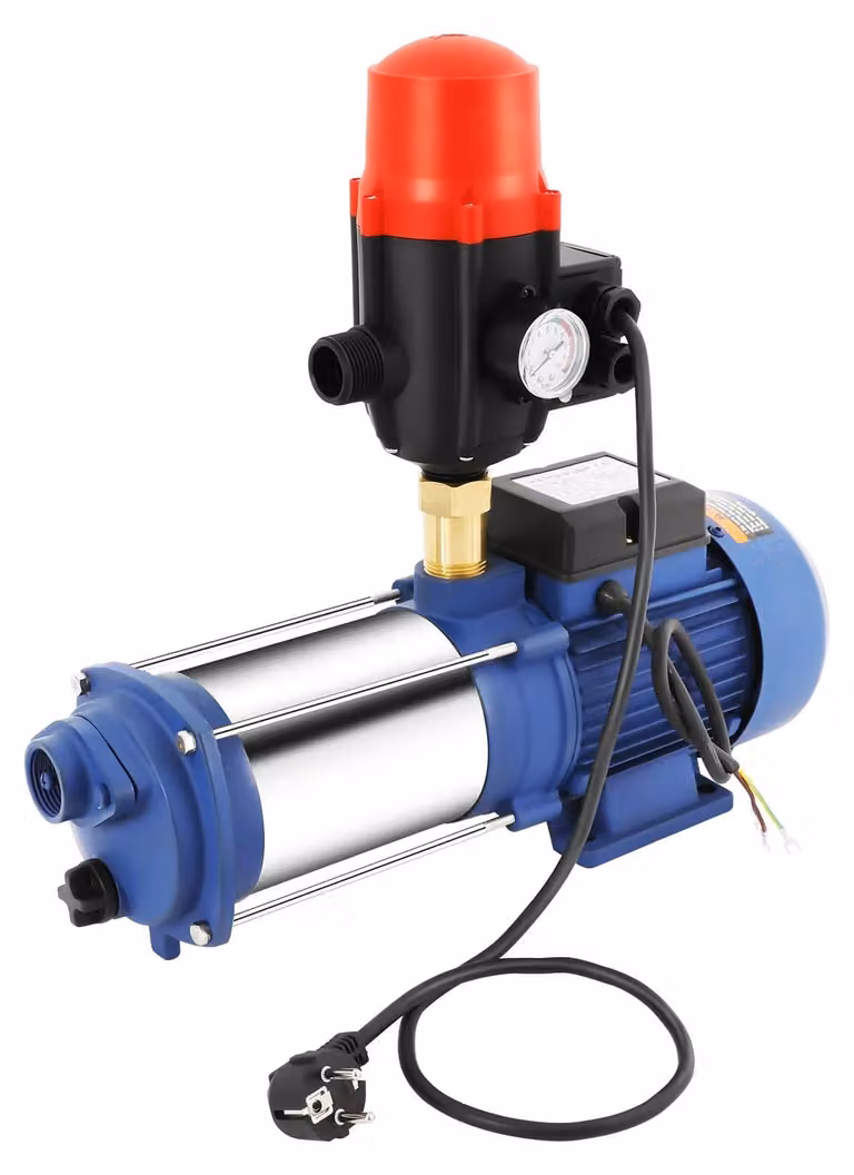 Pompa autoadescante per l'aumento della pressione dell'acqua - 230 V - 2500 W / 3,5 CV - Acciaio inossidabile - 2850 giri/min - 4 m³/h - Portata massima: 100 metri