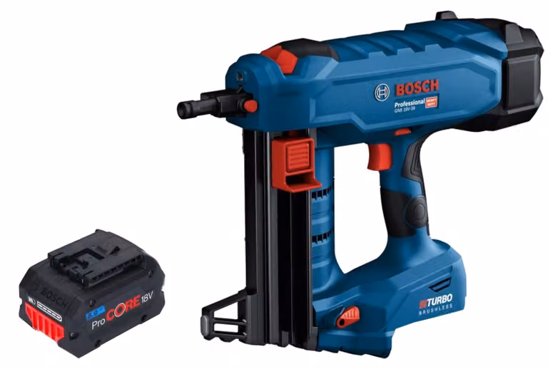 Chiodatrice per calcestruzzo a batteria Bosch GNB 18V-38 Professional 18 V 13 - 38 mm BITURBO Brushless + 1x batteria ProCORE 8,0 Ah - senza caricabatteria