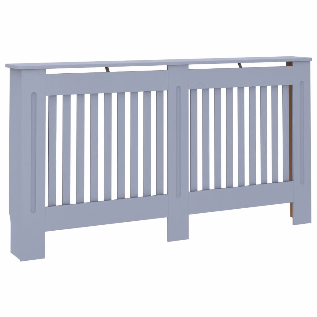 Copertura per Radiatore Antracite 152x19x81,5 cm in MDF
