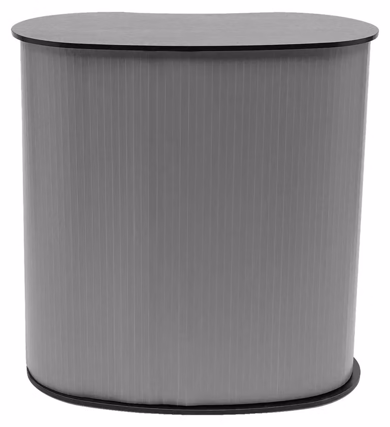 Banco reception, Design portatile, Struttura robusta, Argento