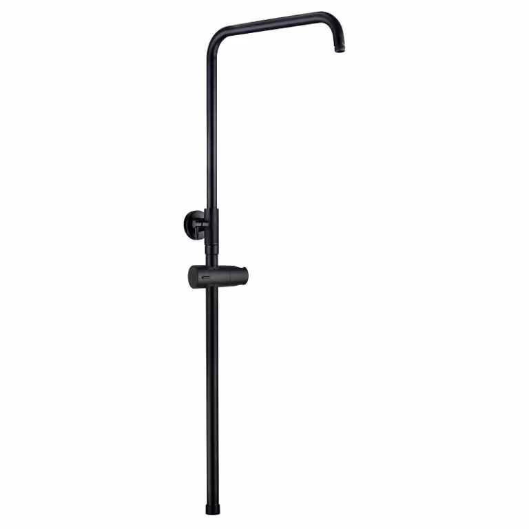 JOHO Asta doccia regolabile in altezza con supporto per doccia a mano, Colonna Doccia in acciaio inox con lunghezza regolabile da 69 a 111 cm, colore