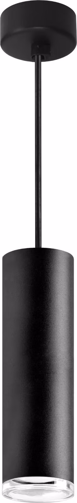 Lampada a sospensione TURYN nera 1xGU10x10W in metallo, dimensioni: 116x5,5x5,5 cm, IP44, Polux