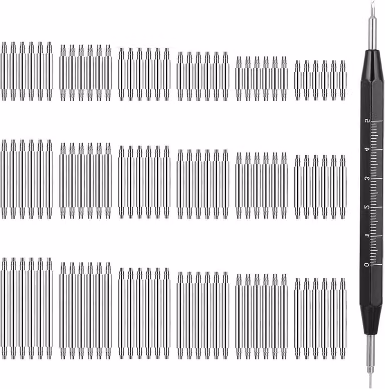 Set di strumenti per orologi: pinze per bracciali in metallo, strumento per rimuovere le casse degli orologi, kit di riparazione per bracciali, perni di collegamento, set di strumenti per la riparazione di orologi