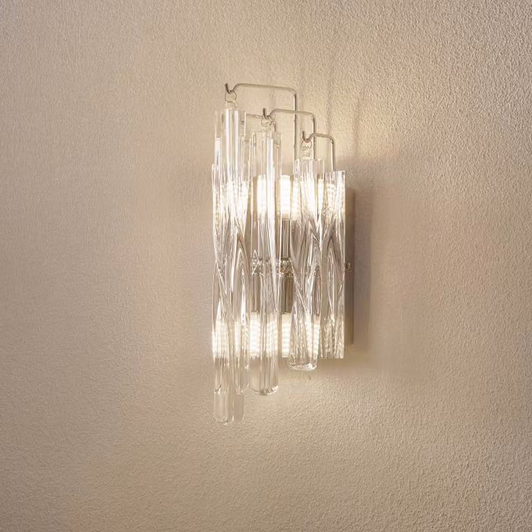 Schuller Valencia Applique da parete MANACOR, Chiaro / Trasparente, Soggiorno / Sala da pranzo, Cristallo, Moderno, Applique