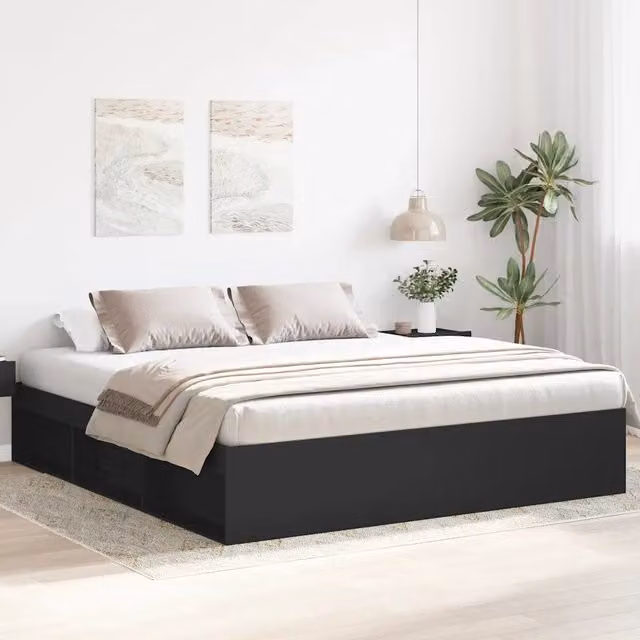 Giroletto Nero 180x200 cm Super King 3203881