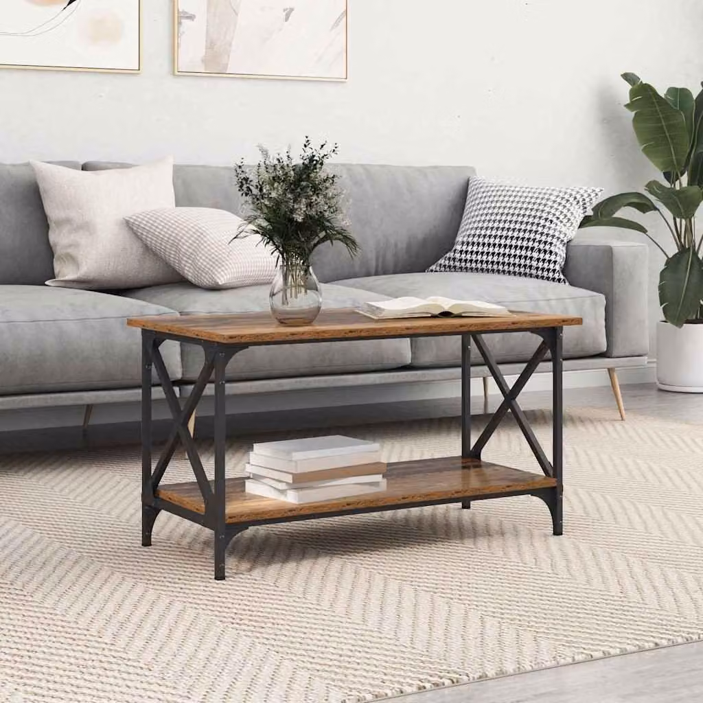 Maison Exclusive - Tavolino in legno antico 80 x 45 x 45,5 cm Materiale ligneo