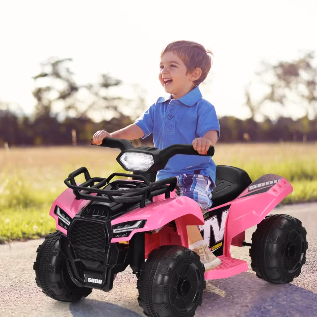 Auto elettrica per bambini Design Mania ATV rosa con luci, musica e clacson – 2