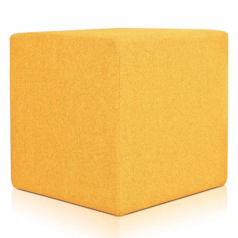 Pouf Rubino 53 x 53 cm Senape