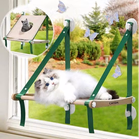 Famanu: Lettino per gatti, amaca per gatti - con 4 ventose robuste