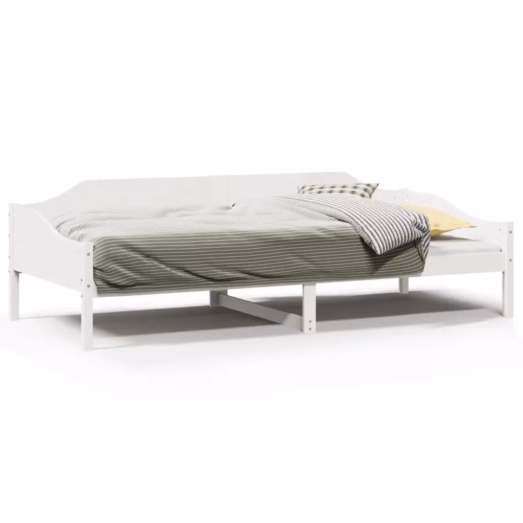 Struttura Letto Design Mania in Legno Massello di Pino Bianco, Modello Moderno, L/P/H: 90 x 190 x 97 cm – 2