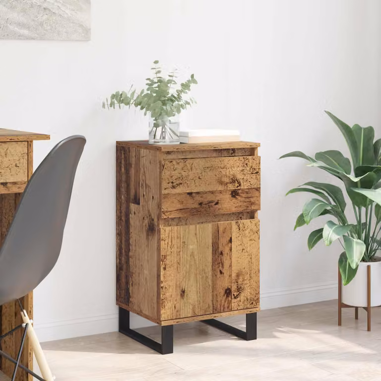 Credenza vidaXL in legno vecchio marrone, stile moderno, L/P/H: 35 x 40 x 70 cm