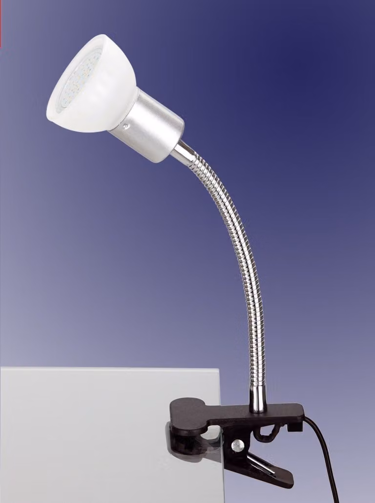 Morsetto LED spot bianco incl. lampadina LED
