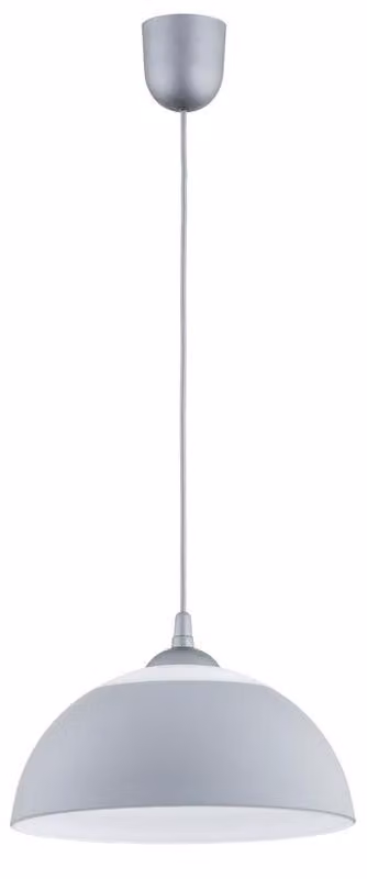 Lampada a sospensione BEZA MAK grigio-bianca 1xE27x15W in plastica, dimensioni: 90x30x30 cm, IP20, Alfa