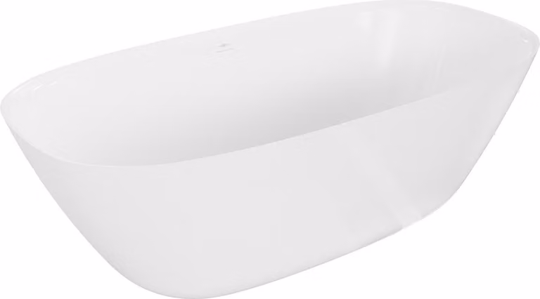 Mexen Como vasca da bagno freestanding in conglomerato 170 x 82 cm, bianco lucido - 57311708210